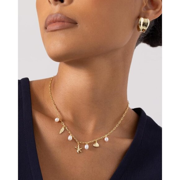 Elegant Multi Charm Beach Necklace for Women – Ocean-Inspired Summer Accessory - Picture 2 of 5